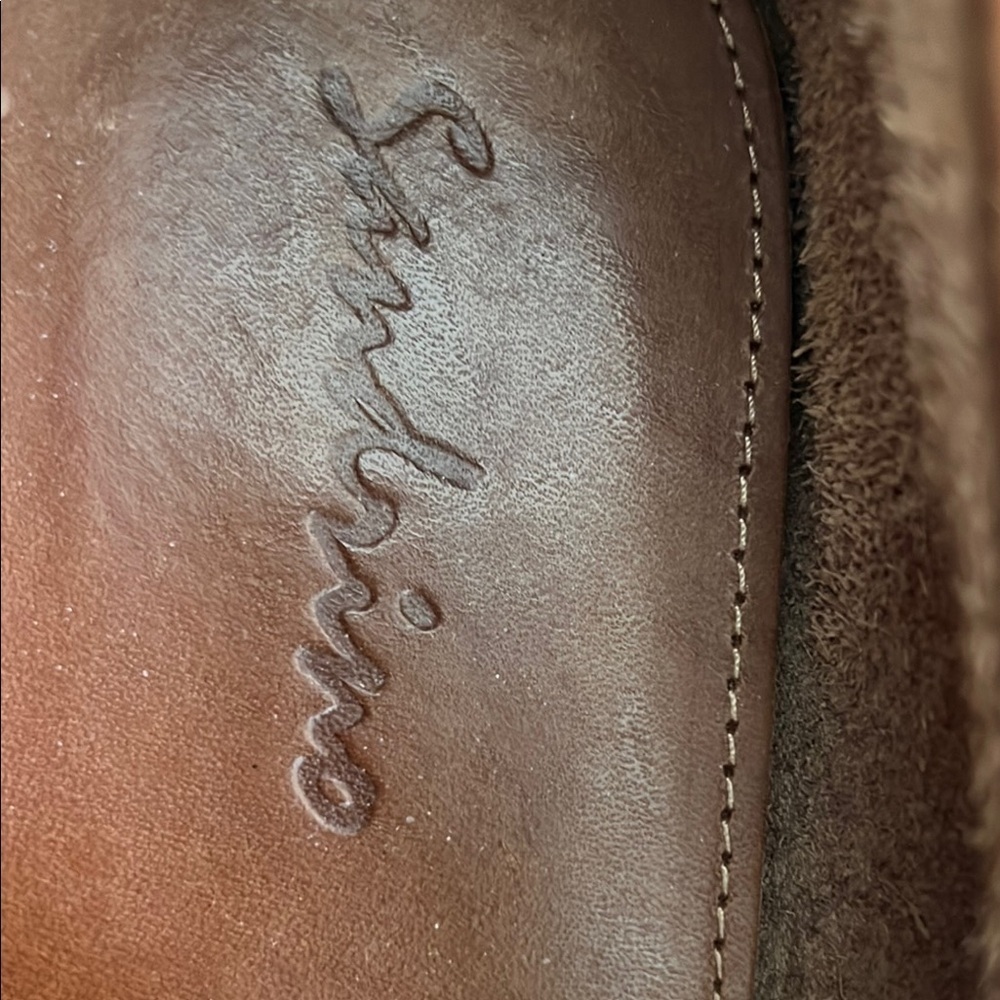 Sandrino Leather Loafers with Moccasin Stitching brown 12D - Picture 6 of 7